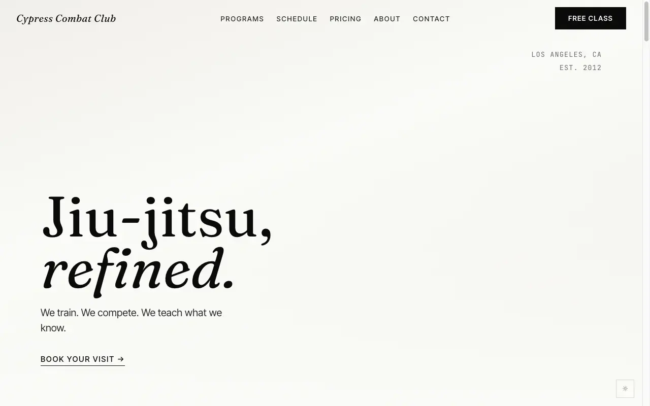 Atelier template home page preview